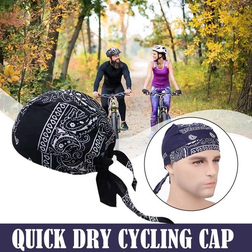 Cycling Bandana Sport Pirate Hat Unisex Headband Rag Durag Cap Beanie - Picture 1 of 27