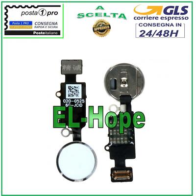 FLAT TASTO HOME PER IPHONE 6 PLUS TOUCH ID IMPRONTA BIANCO