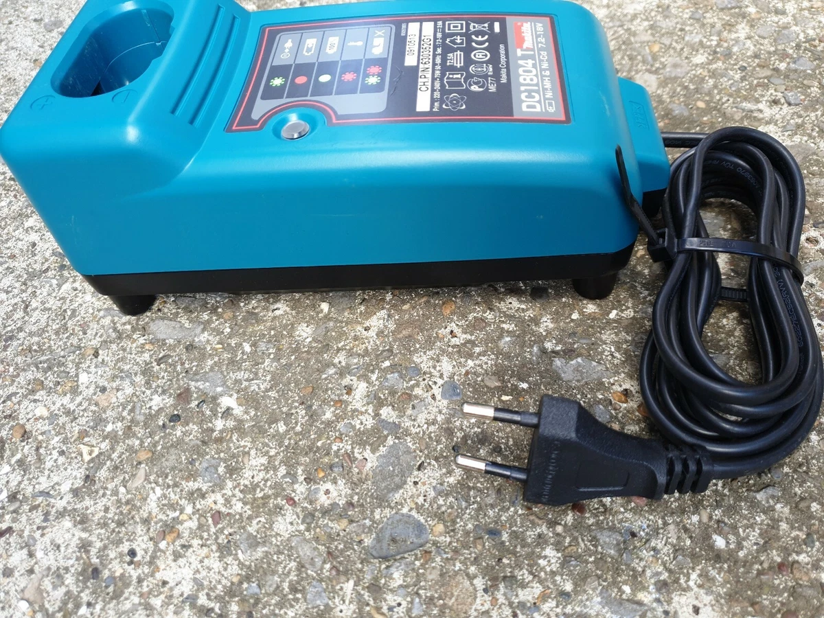 Makita DC1804T Fast Charger nicd nimh battery 7.2v 12v 14.4v 18v 2.6A EU plug