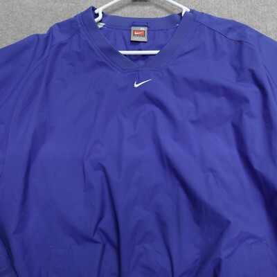 専用⑥ Nike Team Mens Jacket XL Blue Cobalt V-Neck Lined Center Swoosh | eBay
