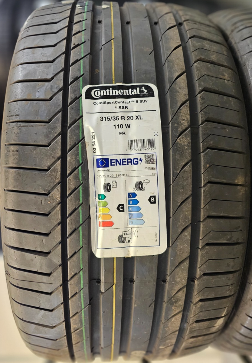 2X CONTINENTAL SPORT 5 315/35/20 RUNFLAT SSR*TYRES 315 35 ZRFT20