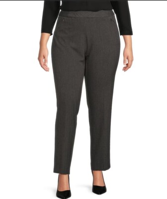 Investments The 5th Ave Fit  Straight Leg Charcoal Heather