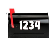 SET OF 2 Mailbox Numbers Stickers Vinyl Decal PICK SIZE COLOR FONT Building Wall