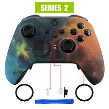 Custom Patterned Faceplate Front Housing Shell for Xbox One Elite 2 Controller