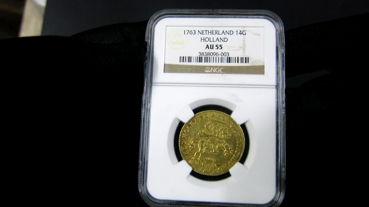 Netherlands 14 Guldens 1763 Gold Rider Holland NGC AU 55 | eBay