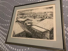SARAH BRAYER Japanese Woodblock Print "Kyoto  Snowfall" 5/50 