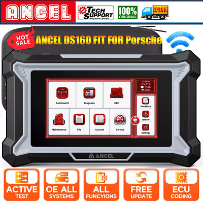 ANCEL DS160 fit für Porsche Profi KFZ OBD2 Diagnosegerät Auto Scanner ECU Coding