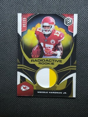 2019 Mecole Hardman Jr RC Panini Element Radioactive Rookie Patch 70/99