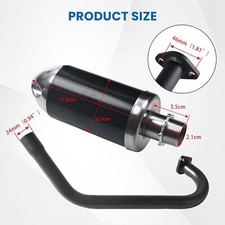 Exhaust Muffler Black For Predator 212cc 196cc Coleman CT200U Honda GX160 GX200