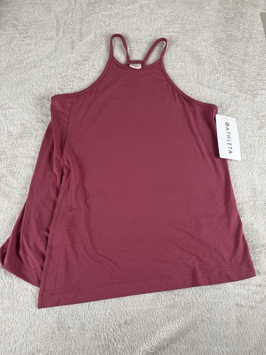 Athleta Essence Explore Tank Top Shirt Damen Größe XS Granat Yoga Pilates Alo