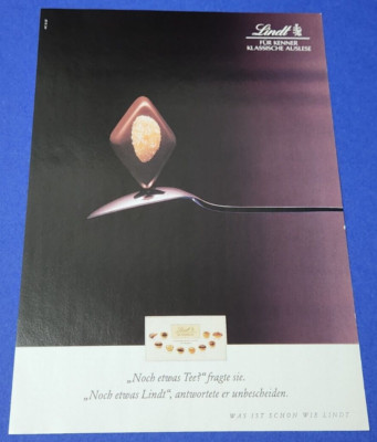 15. Lindt Chocolate Chocolates Advertisement Advertising 1992