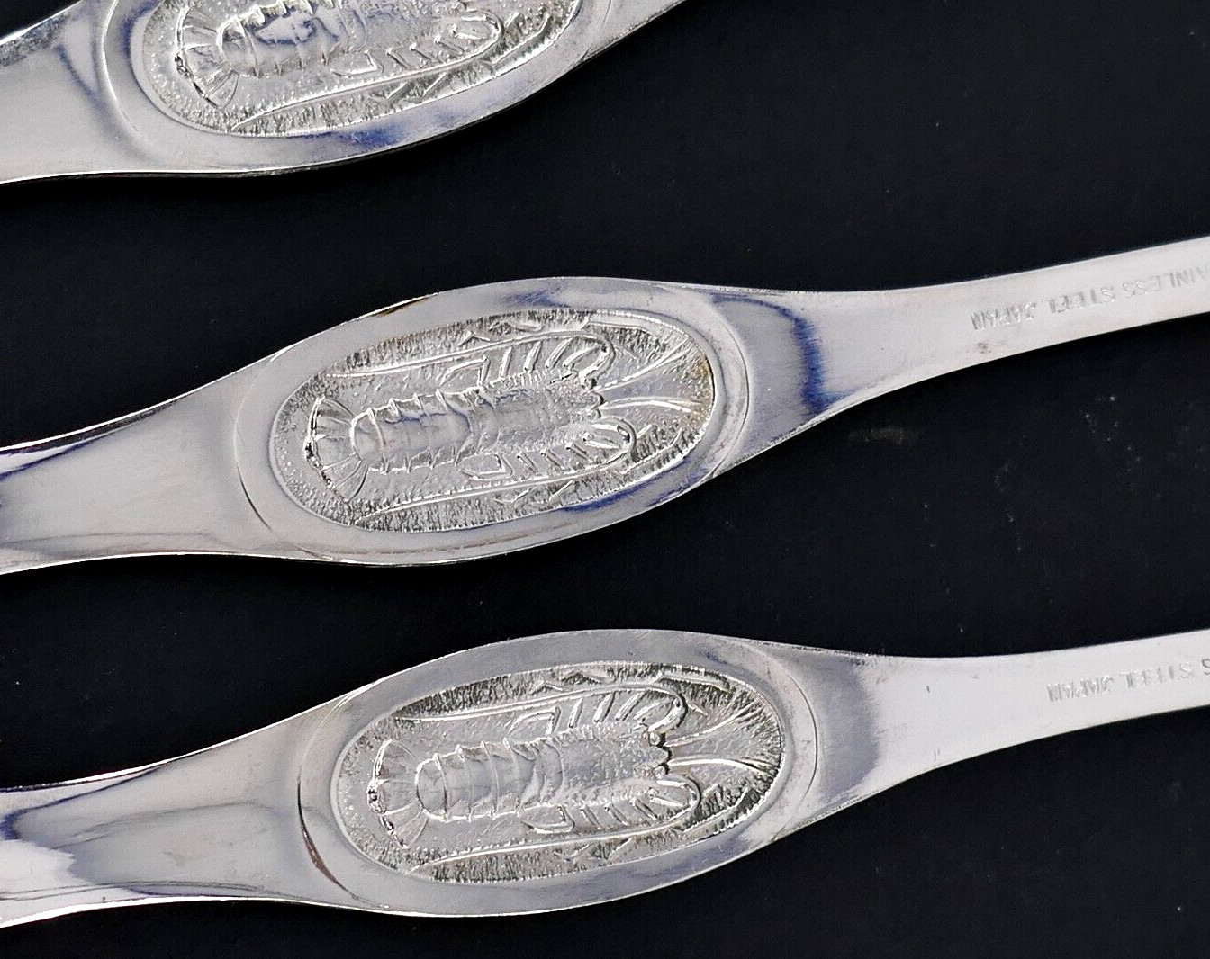 10 Pc 8" LOBSTER CRAB SHELLFiSH SEAFOOD STAiNLESS STEEL JAPAN PiCK LOT Falak Tayyeb Platinum