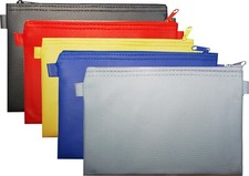 Banktasche A5 Kunstleder Geldtasche Aufbewahrungstasche Geldmappe Kfz Tasche