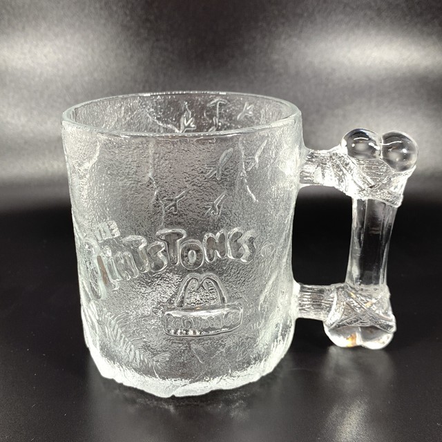 McDonalds Flintstones Pre Dawn Glass Mug Cup RocDonalds 1993 eBay