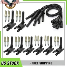 OEM UF378 8x Ignition Coils & 8x Spark Plugs & 8x Wireset For Chrysler 300 C1414