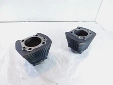 Pair Harley Davidson Sportster 1200 Black Engine Cylinder Barrel Jugs
