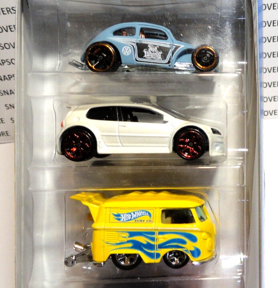 2016 HOT WHEELS 5-PACK VOLKSWAGEN W/ CUSTOM VW BEETLE WITH-OUT