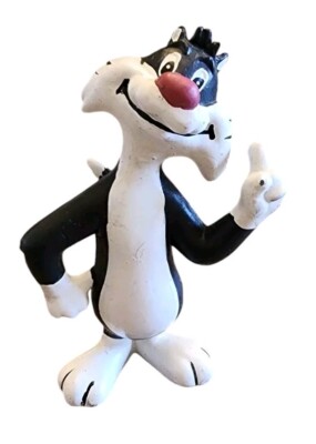 Looney Tunes Sylvester The Cat Vintage Plastic 4.5