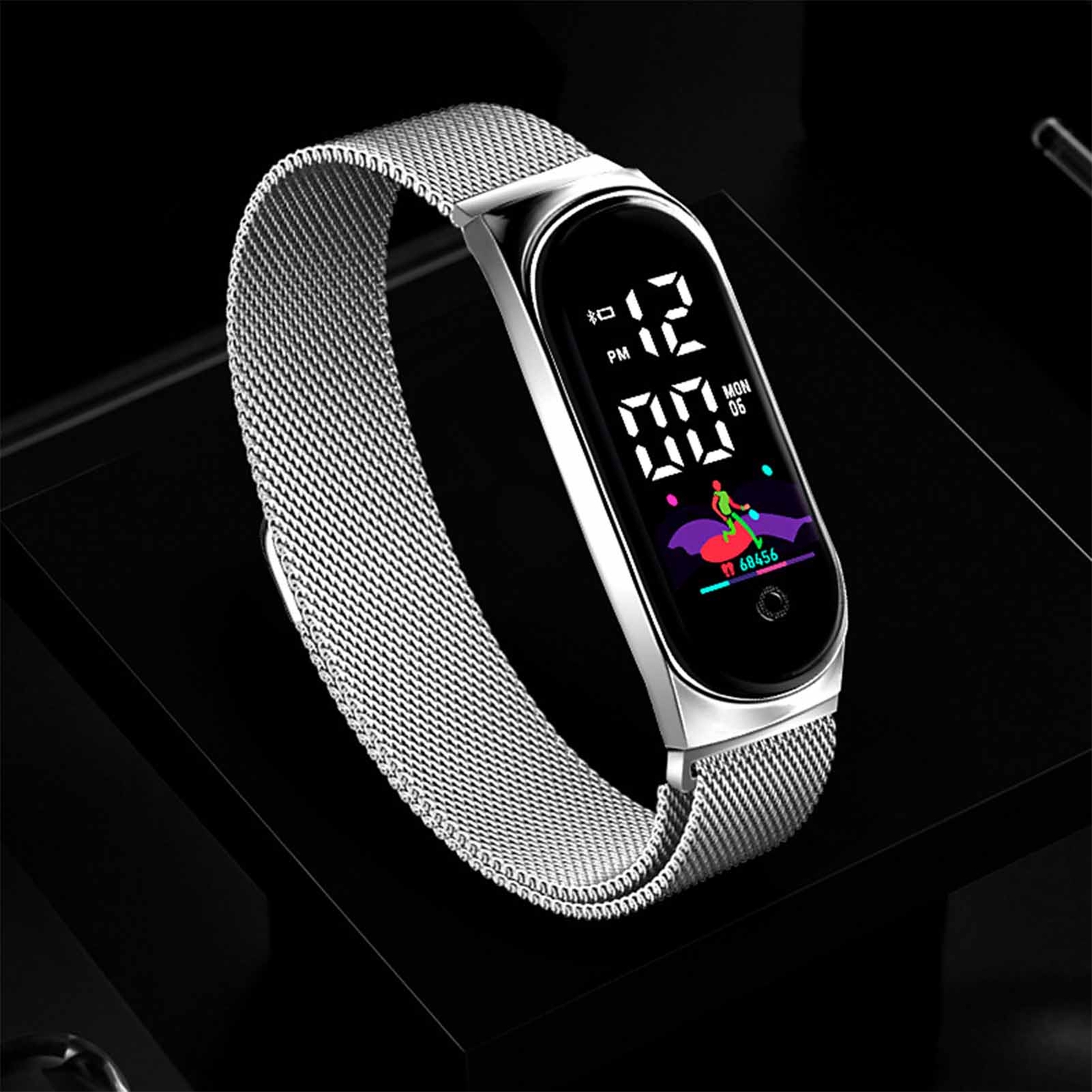 Waterproof Smart Watch Women Men Fitness Tracker Heart Rate Monitor