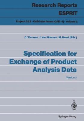 Specification for Exchange of Product Analysis Data : Version 3, Paperback by...