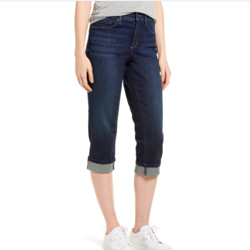 Jean Not Your Daughters NYDJ Marilyn - Taille 6, Jambes Droites Noir - Neuf Avec étiquettes