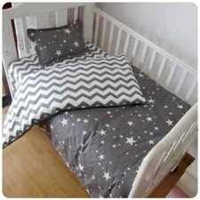 Baby Bedding Set Kid Bed Linen for Pure Cotton Woven Crib Duvet Cover Sheet 3pcs