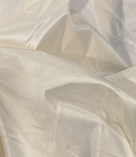 1 Yard IVORY 100% Silk Taffeta Fabric 54” Width