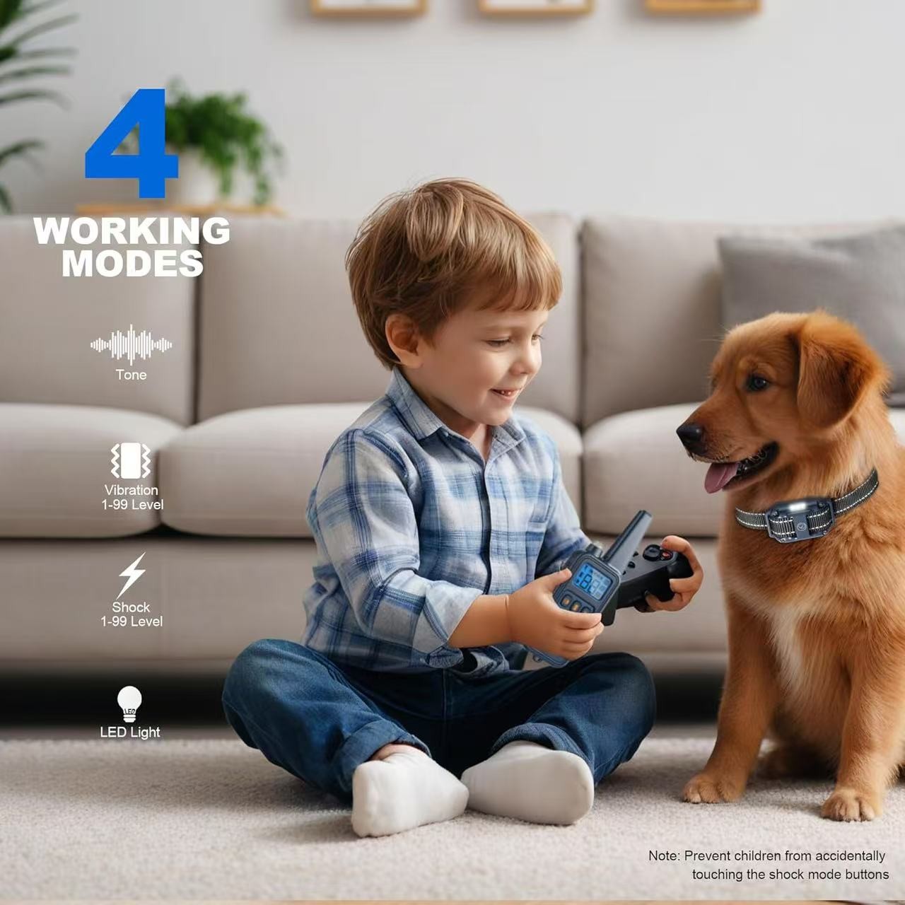 2600 FT Dog Training Collar Rechargeable Remote Shock PET Waterproof US Trainer