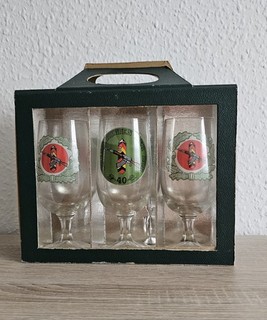 NVA Ehrengeschenk Ehrengabe Biergläser 40 Jahre Grenztruppen der DDR