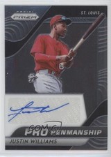 2020 Panini Prizm Pro Penmanship Justin Williams #PP-JW Auto 0hd6