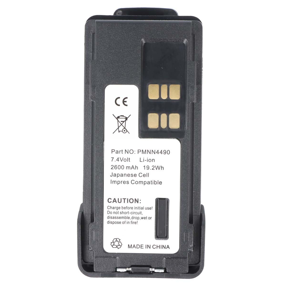 Batterie Li-ion 7.4V 2600mAh pour talkie-walkie DP2400 et DP2600 noir