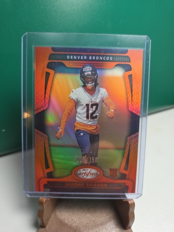 2025 Panini Certified - Rookies Jahdae Barron #188 Mirror Orange /150 (RC)