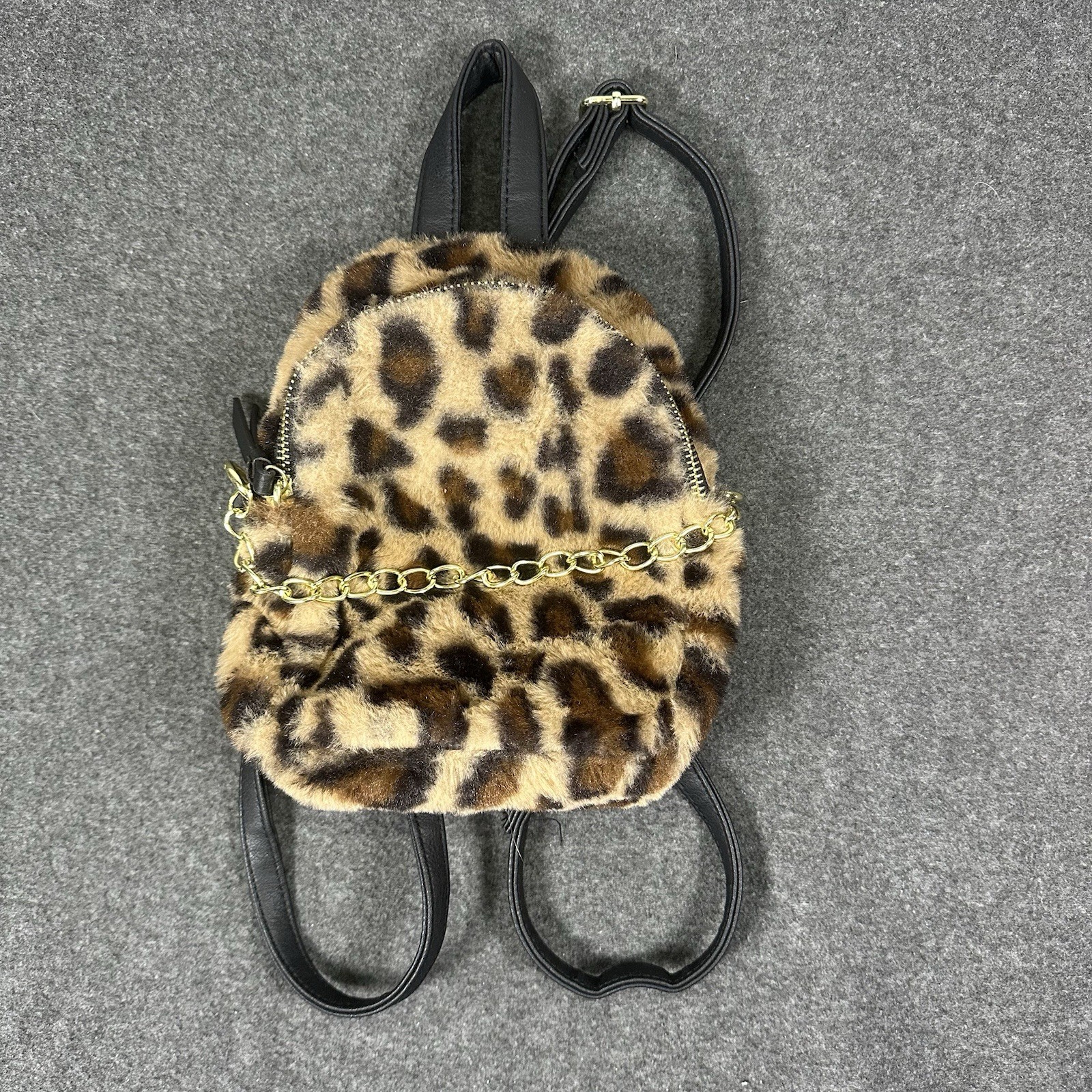 Mini Leopard Print Backpack Small Animal Print Ba… - image 1