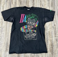 VTG Joker Laughing 80s 1987 Batman DC Comics T-Shirt Single Stitch USA Made