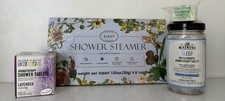 Lot Of 4 Bath & Shower Aromatherapy Steamers J R Watkins L’Occitane Aura Cacia