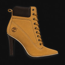 Timberland Womens Tan Leather Ankle Lace Up B...