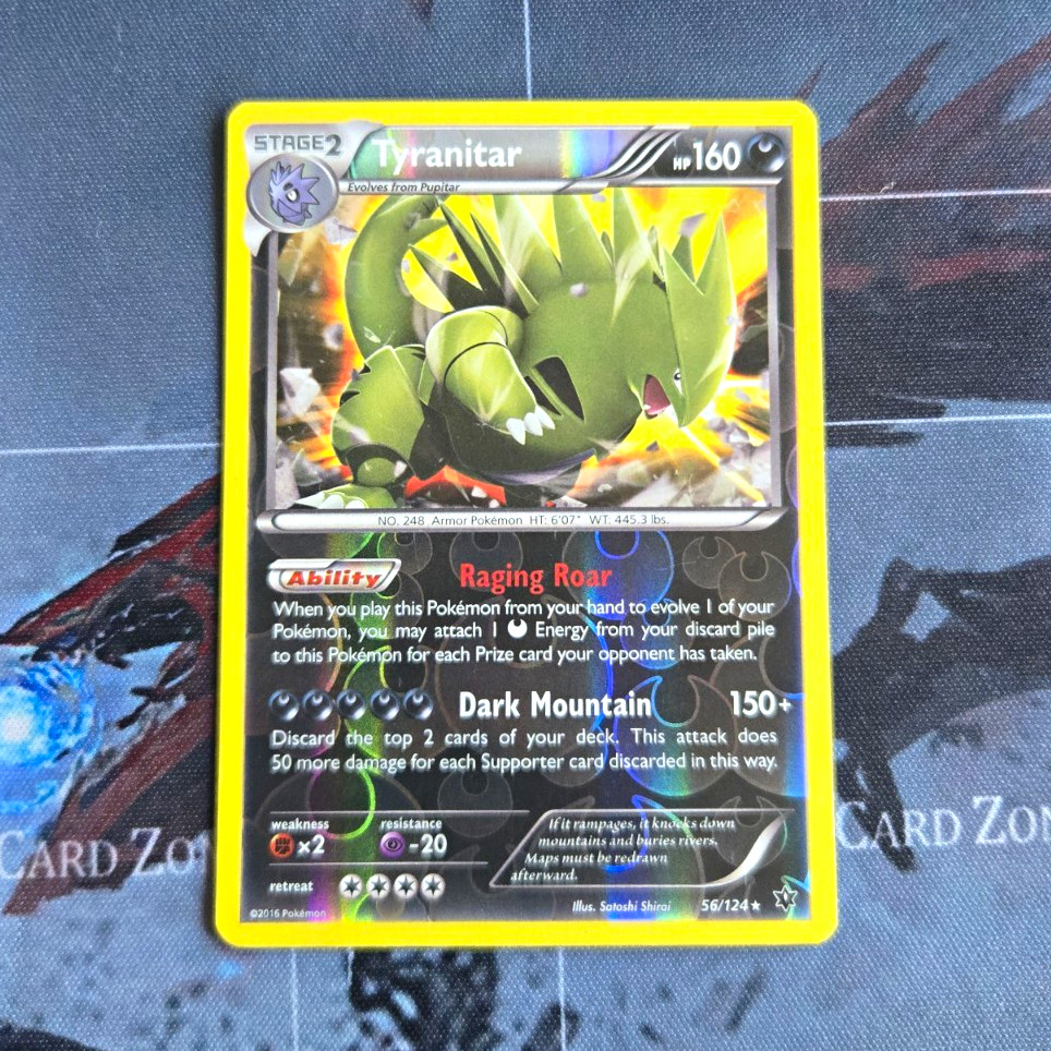 Tyranitar 56/124 XY: Fates Collide Reverse Holo Rare Pokémon Card