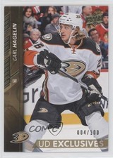 2015-16 Upper Deck UD Exclusives 4/100 Carl Hagelin #257 4ry