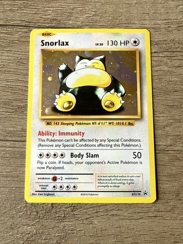 Snorlax XY179 Evolutions Black Star Promo Holo - Bild 1 von 2