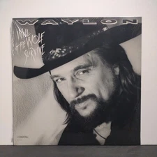 Waylon Jennings LP Record Will The Wolf Survive-1986 Country Sealed Brand New 