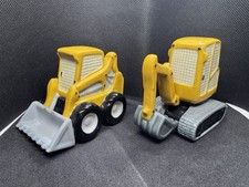 Ceramic Construction Zone Ceramic Excavator Salt and Pepper Shakers, Home D cor,
