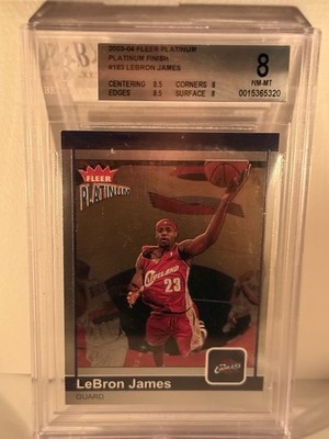 2003 Fleer Platinum Platinum Finish LeBron James RC /100