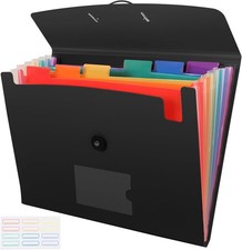 7 Pocket Accordian File Folders, Expanding File Folder A4 Letter Size Paper
