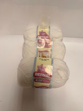 Bernat yarn Softee Baby 5oz white lot of 3