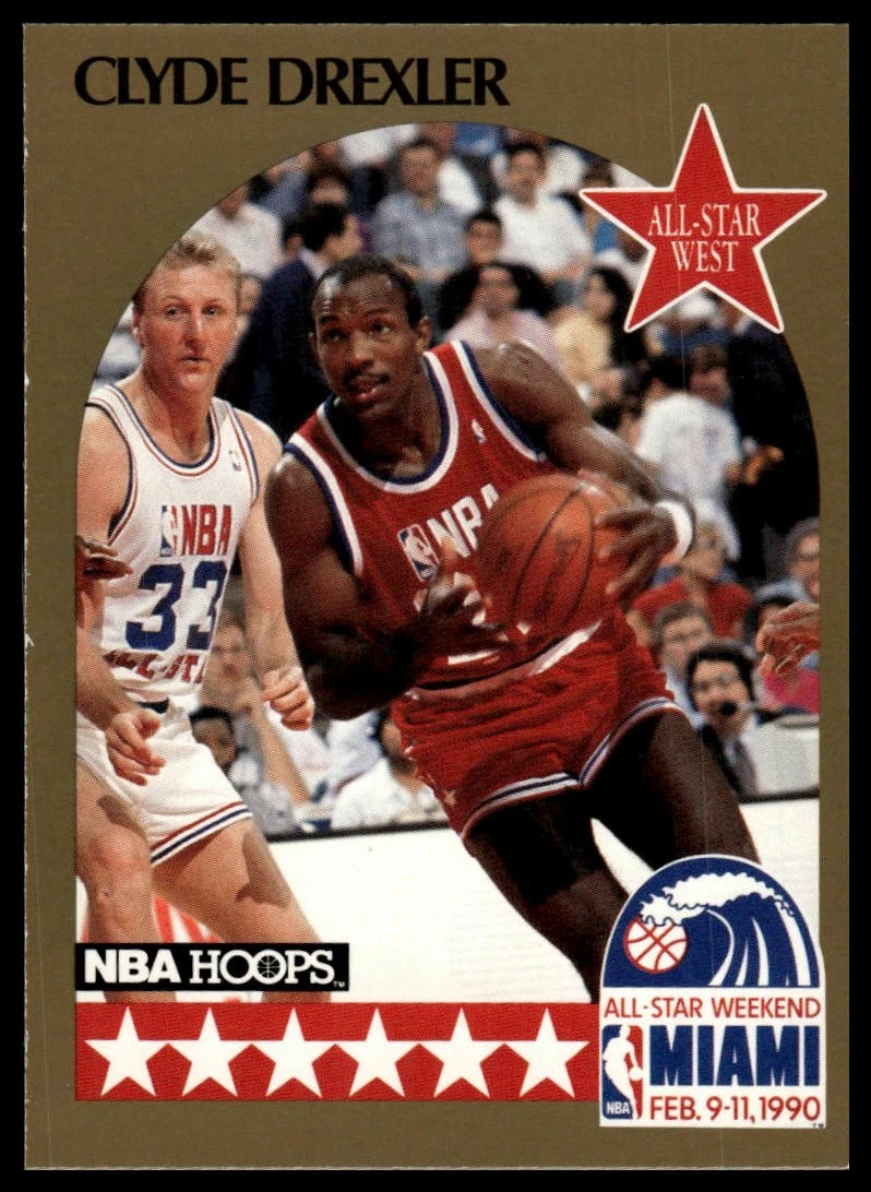 NBA ドレクスラー　カード（7枚セット） Clyde Drexler Basketball 1990-91 Season Sports Trading Card
