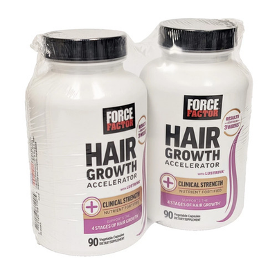 #ad 2 Bottles Force Factor Hair Growth Accelerator Capsules 180 Count Free Shipping $56.99