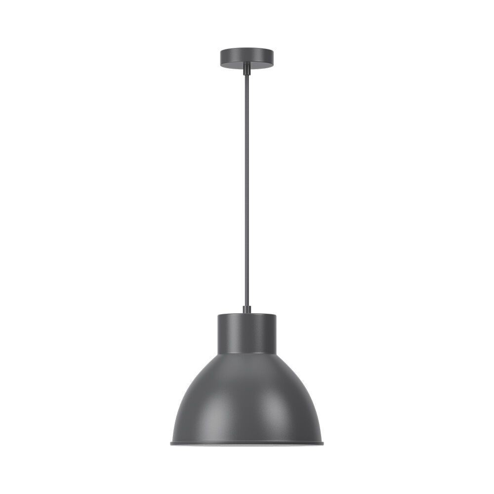 Suspension E27 haut de gamme en métal gris brossé IP20