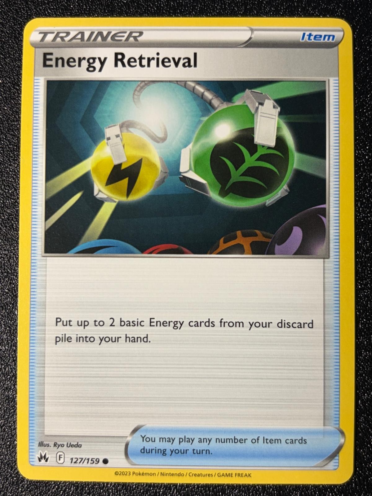 Energy Retrieval 127/159 Common Crown Zenith Pokemon Near Mint