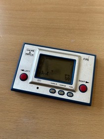 Nintendo Game & Watch Silver Fire RC-04 Wide Screen 1980 Tested