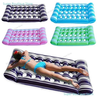 Aufblasbare PVC Wasser Liege Faltbare Luftmatratze Schwimmende Outdoor-Bett